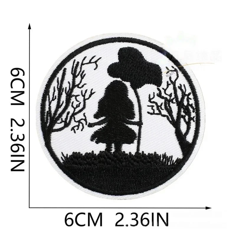 Halloween Themed Style Embroidere Costume Punk DIY Sewing IronCostume Hot Stick Patch