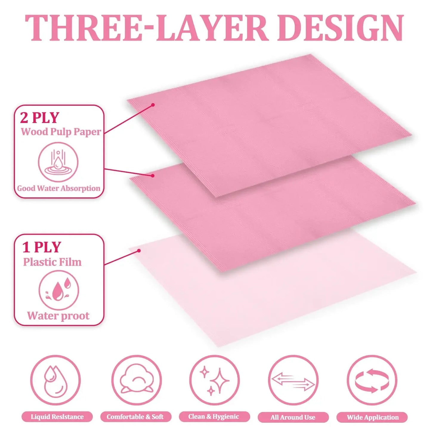 100/50/30/15/5PCS Disposable Nail Mats Fordable Nail Paper Towels for Table Acrylic Nail Practice Sheet Nail Art Table Mats