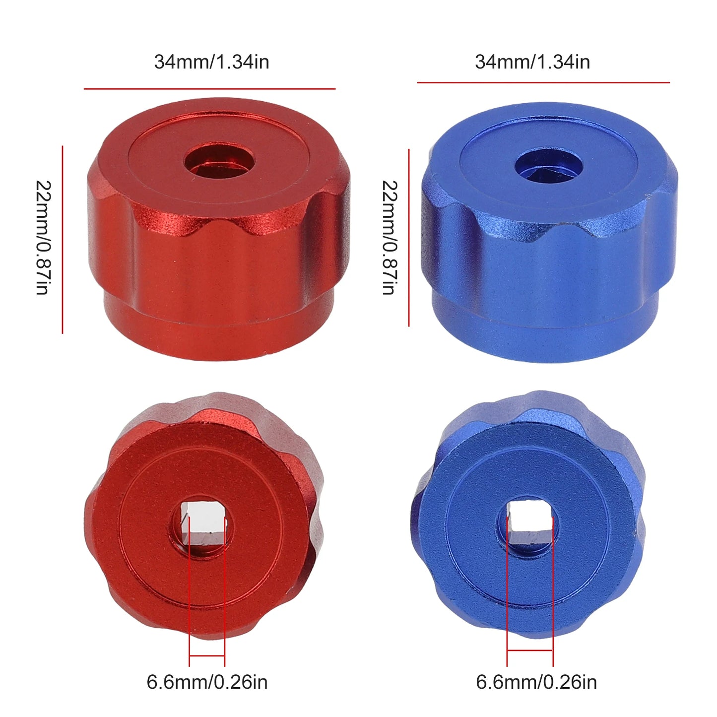 2pc Faucet Handles Manifold Gauges Knob Round Wheel Tap Handle Aluminum Alloy For Air Conditioner Diverter Meter