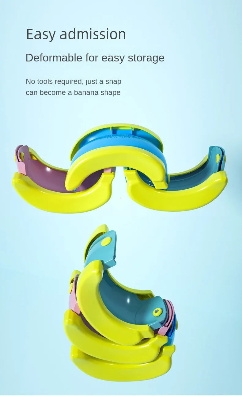 New Children's Foldable Potty Training Seat Easy To Clean Toilet Seat Boys and Girls Birthday Gift Portable Travel Baby Potty