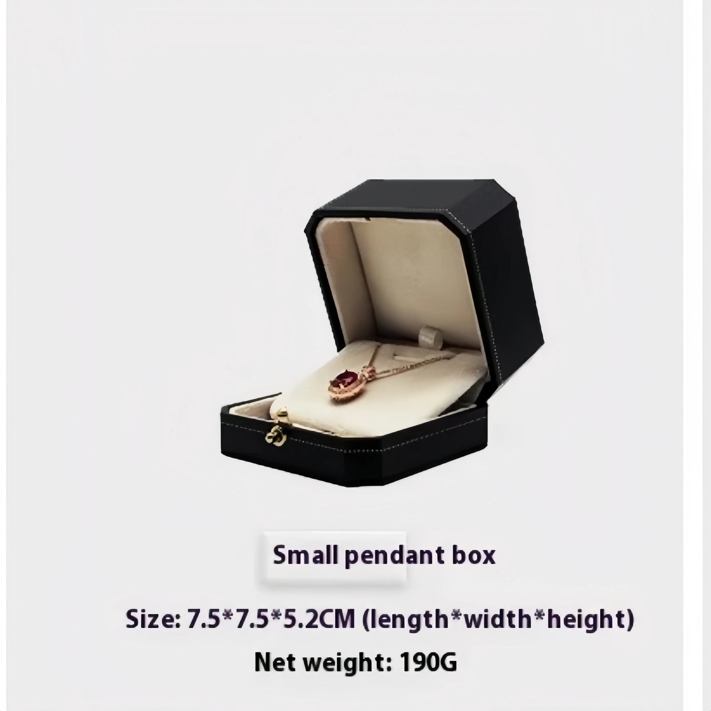 Customizable LOGO Vintage Octagonal Gold Text Storage Box Ring Earnail Bracelet  Jewelry Packaging Case Collection Storage Box