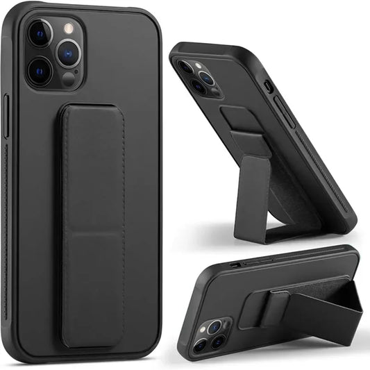 Magnetic Kickstand Hand Strap Case for IPhone 16 15 14 13 12 11 Pro Max Plus 16Pro 15Pro IPhone16 ProMax Stand Cover Accessories
