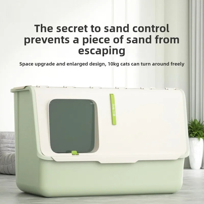 Large Enclosed Cat Toilet Waterproof Removable Washable Cat Litter Box Pet Cleaning Products Accessories Cat Bedpans Supplies