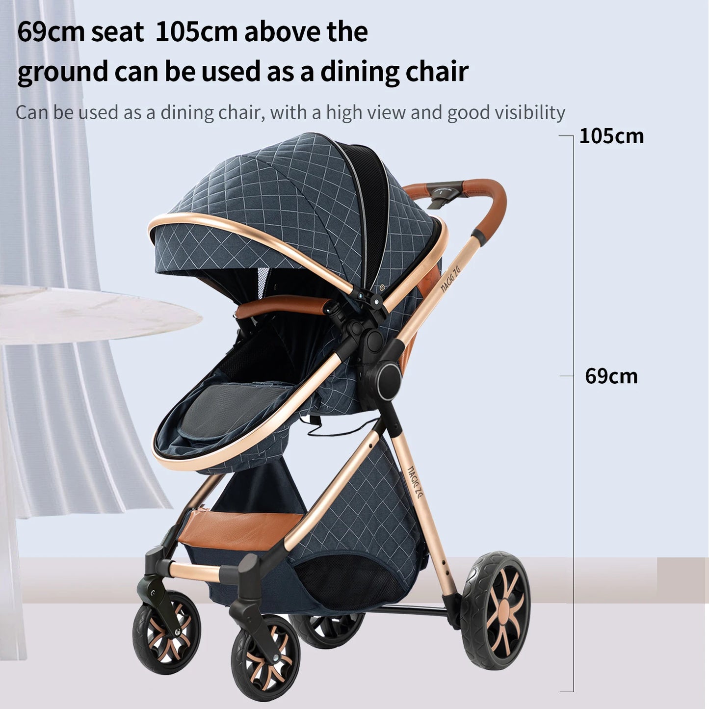 Baby stroller 3 in 1 for newborn Lightweight baby stroller cars for child car seat compact baby stroller foldable baby stroller