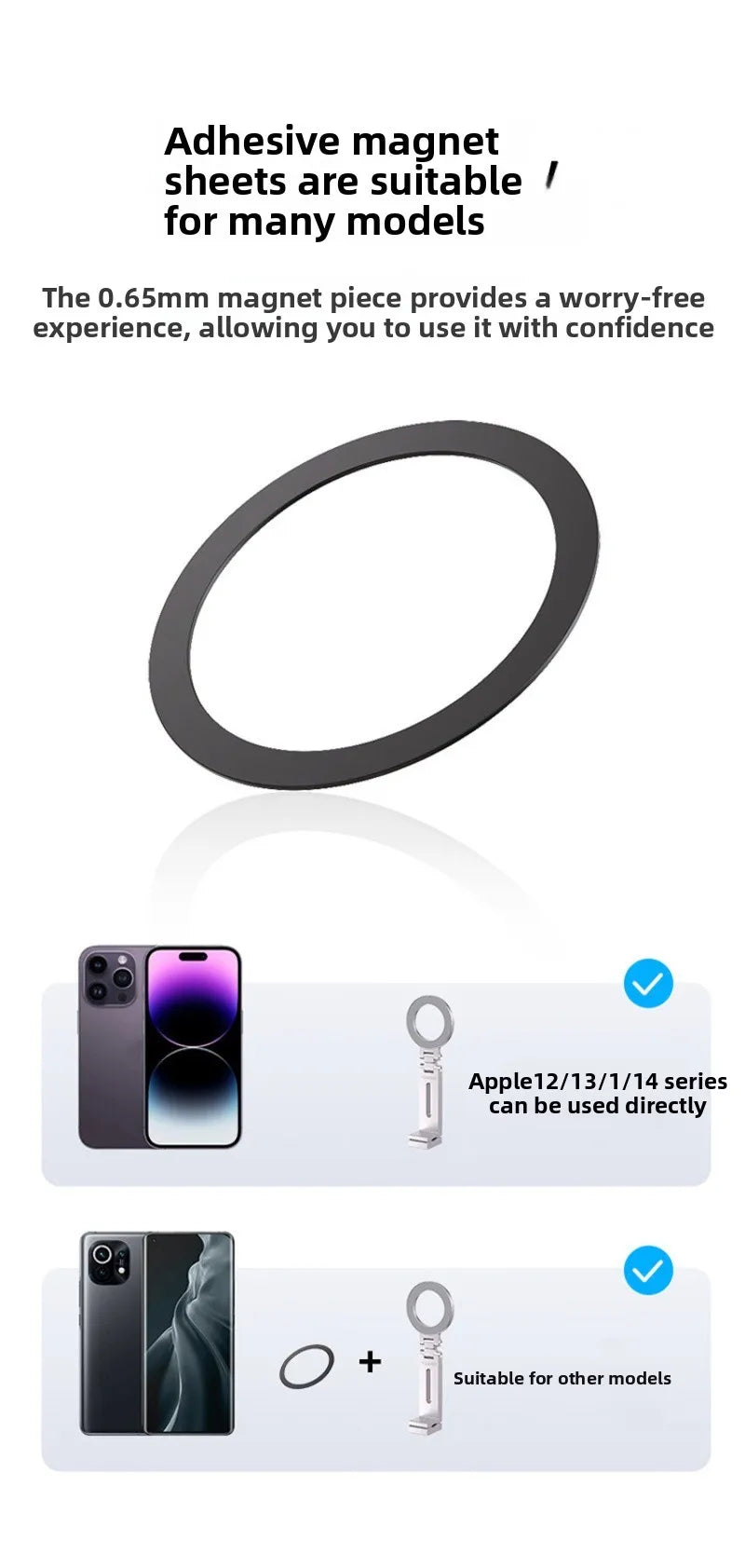 Universal Magnetic Phone Holder Travel Essentials Flexible Rotation Hands-Free Airplane Phone Mount for IPhone15 Pro Max Series