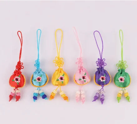 10 Pcs Y2K Bag Charms - Cute Embroidered Butterfly, Fish & Flower Pendants for Keychain, Phone Case Lanyard, Purse Accessory