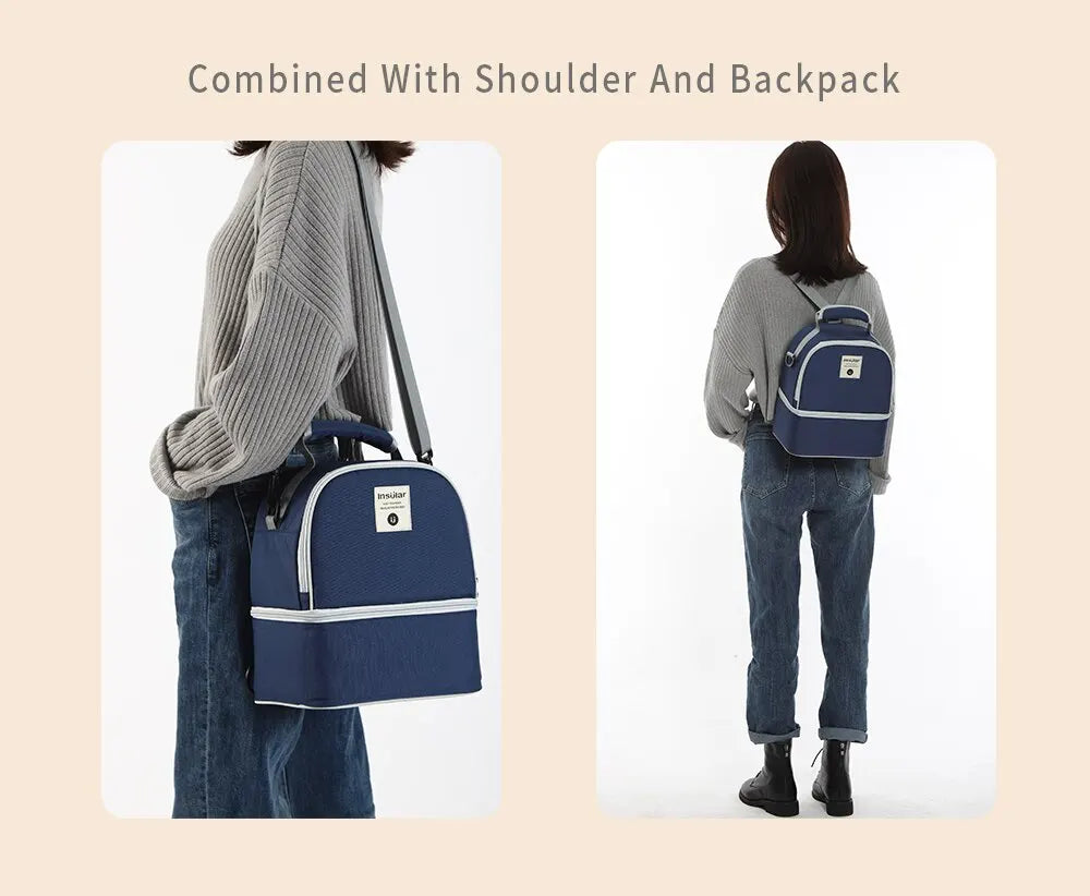 Mummy Diaper Backpack Baby Milk Food Storage Thermal Bags Warmer with Feeding Bottle Thermal Keeps Drinks Cool Travel Backpack