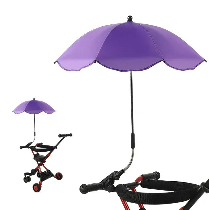 UV Protection Baby Stroller Umbrella With Clamp Universal Sunscree Rainproof Stroller Covers Umbrella Baby Stroller Accessories