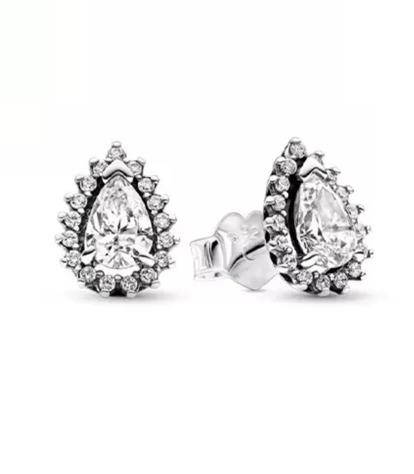 925 Silver Stud Earrings Hoop Earrings For Women Rose Flower Strawberry Butterfly Daisy Earrings Set Fashion Jewelry Gift