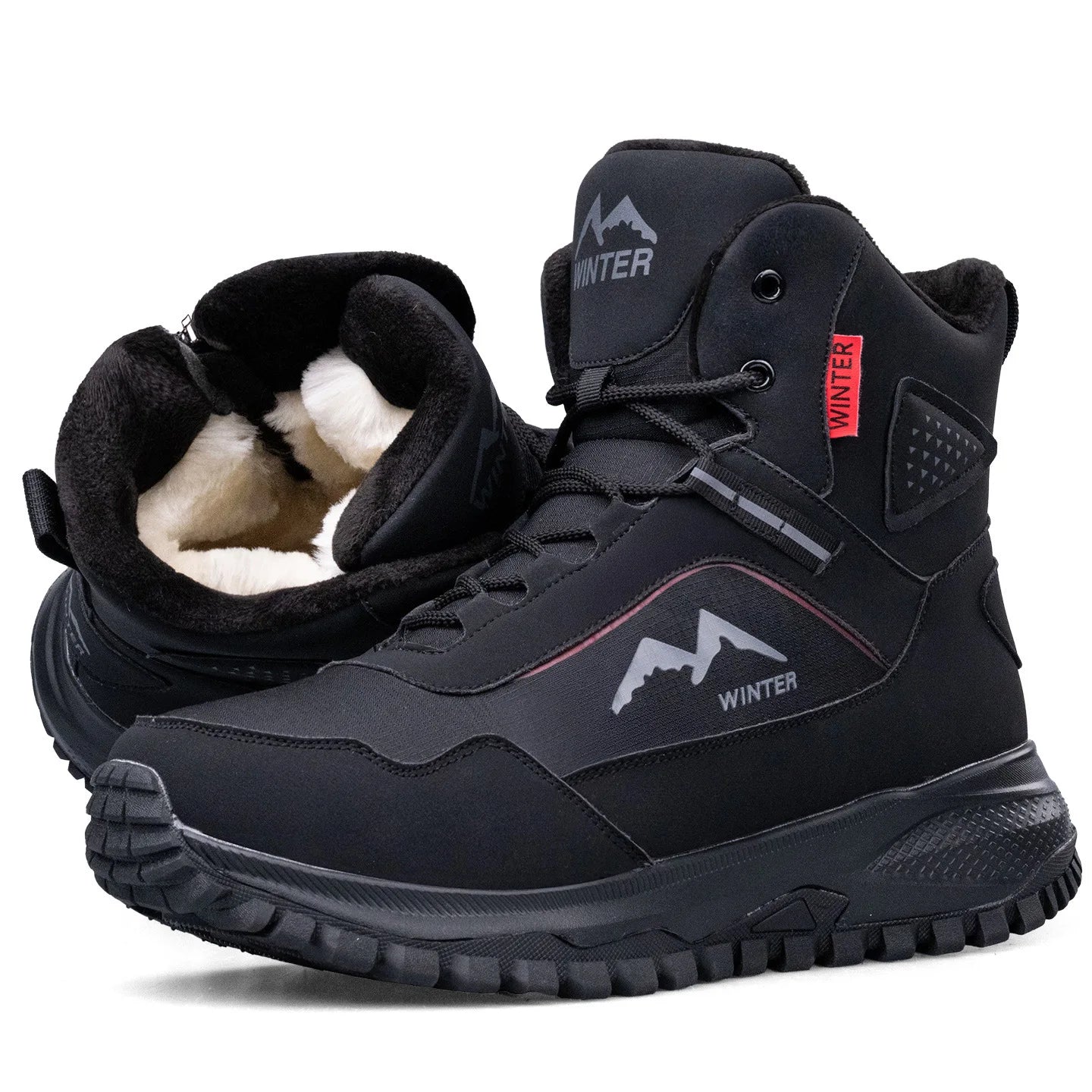 Men's Winter Boots 2025 New Waterproof Anti Slip Snow Boots For Men Thickened Fleece Outdoor Winter Sport Shoes Man For -40℃