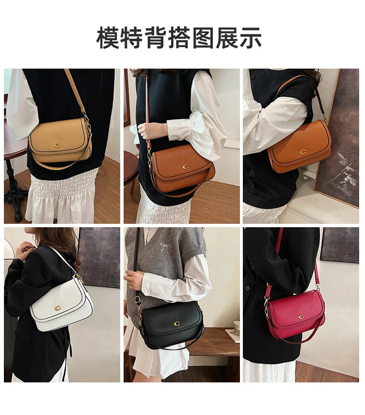 Elegant Women Luxury Leather Designer Fashion Shoulder Bag High End Tote Handbag For Fashionable Urban Daily Use