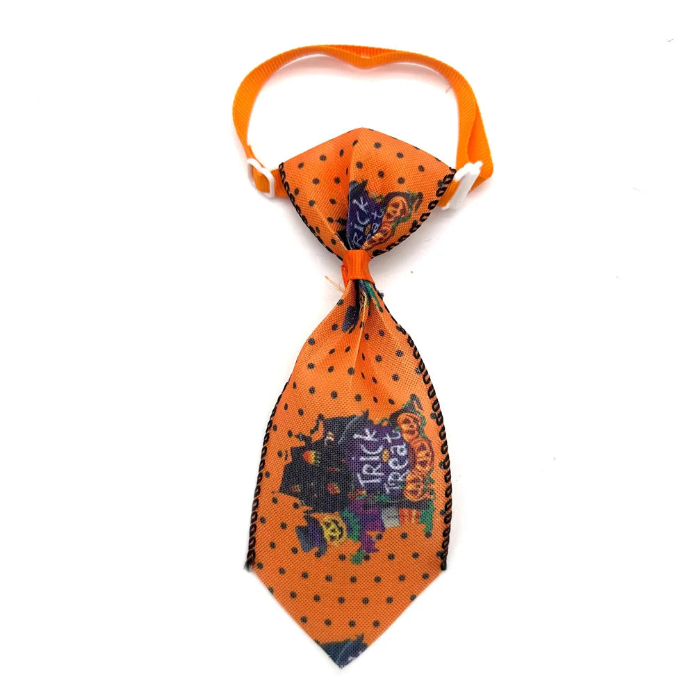 30/50 Pcs Holiday Pet Dog Bow Ties Puppy Halloween Collar Dog Bow Tie Design Puppy Collar for Small Dog Cat Grooming Products