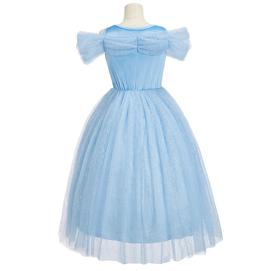Child Halloween Cinderella Princess Cosplay Costume 2026 Summer Kids Birthday Party Dresses Baby Girls Carnival Dress Up Clothes