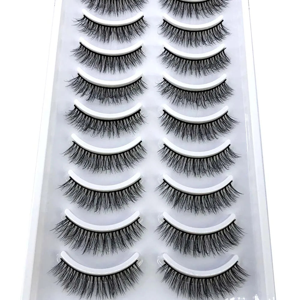 33 Style 10/50/100 Boxes 10Pairs Natural 3D Mink False Eyelashes Makeup Fake Eye Lashes Faux Cils Make Up Beauty Tools Wholesale