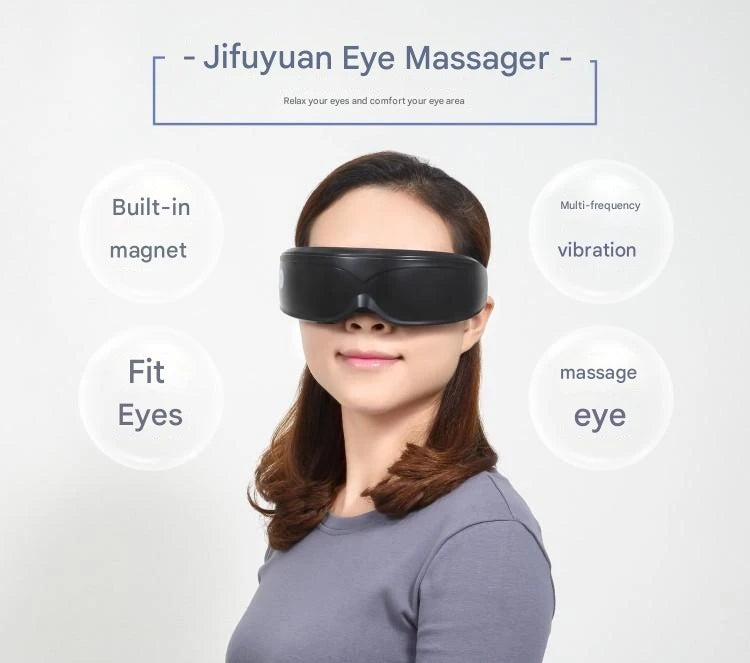 Eye Massager with 9 Modes and Multi Frequency Vibration 22 Magnets for Eye Massage Caring for Eye Health and Safety Materials