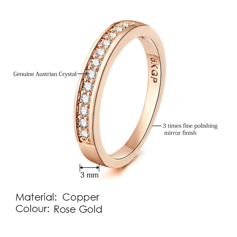 Ring For Women & Men Classic Engagement Wedding Lover Rings AAA+ Cubic Zirconia Fashion Jewelry R011 R062
