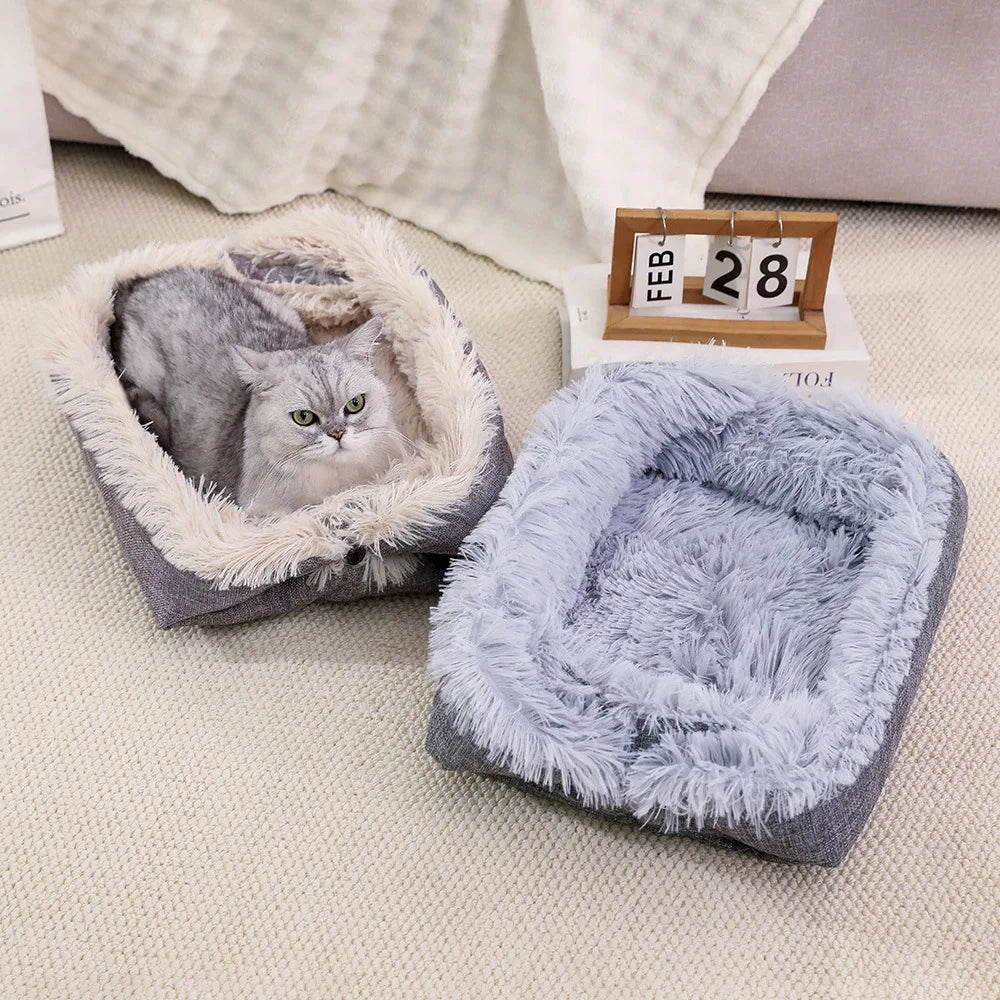Autumn and Winter Thick Cat Bed Pet Mat Dual-use Dog Bed Cat Mat Plush Cat Mattress Pet Bed Autumn and Winter Nest Mat 2025 New