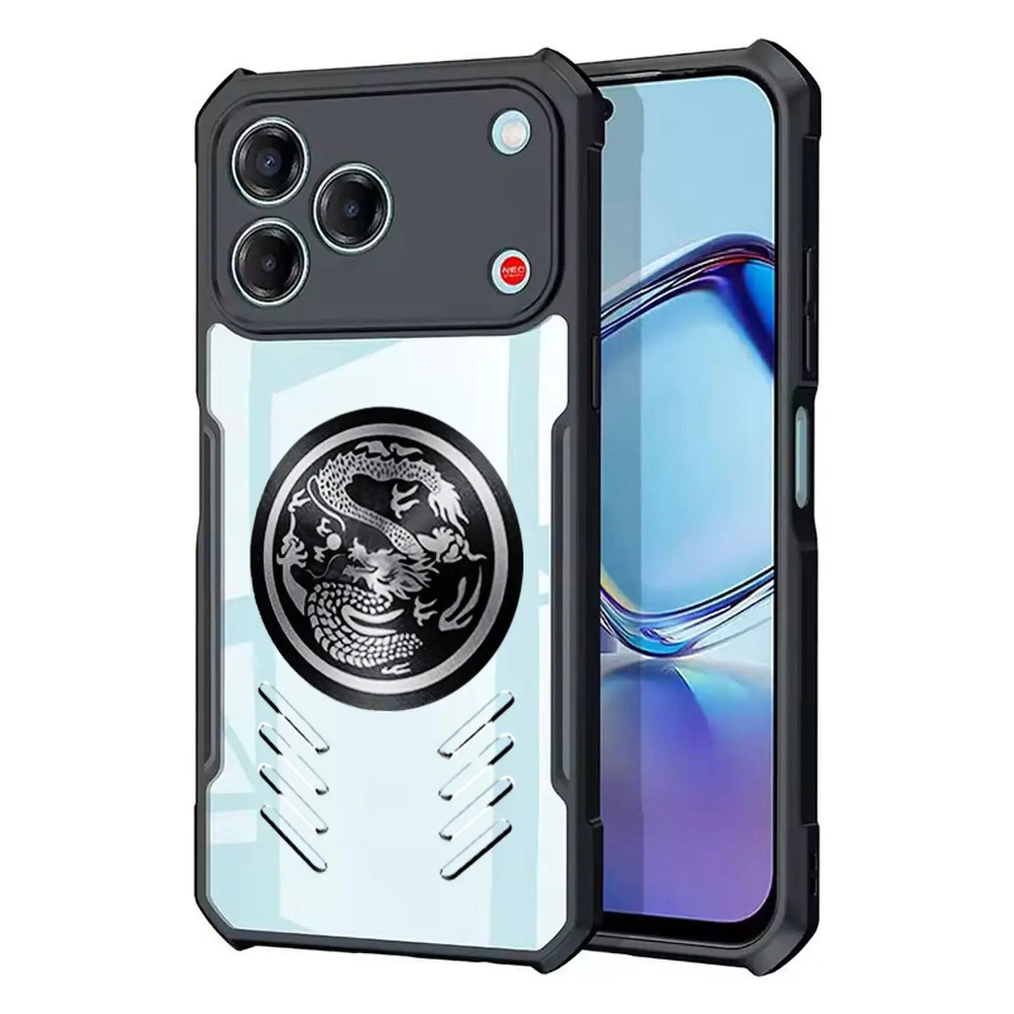 Heat Dissipation Phone Cases For Hotwav A17 Pro Max Case Magnetic High-permeability Four-corner Shock Proof Clear Cover 03-04-11