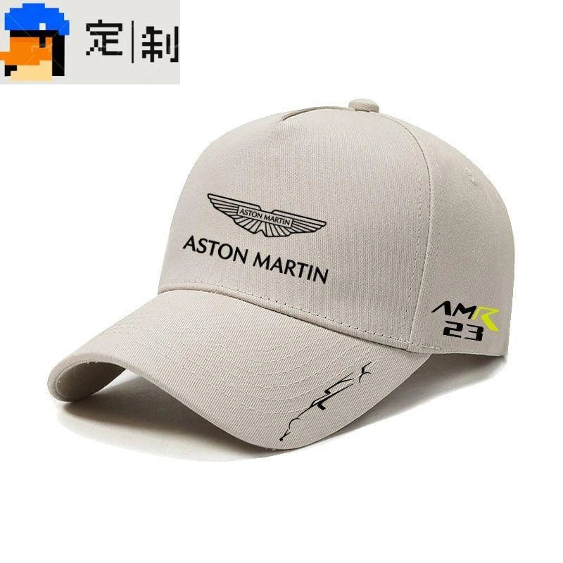 Breathable Hat  For Aston Martin DBX DBS V12 V8 DB11 DB9 Rapide AMR Vantage Personalized Cotton Racing Driver Baseball Cap