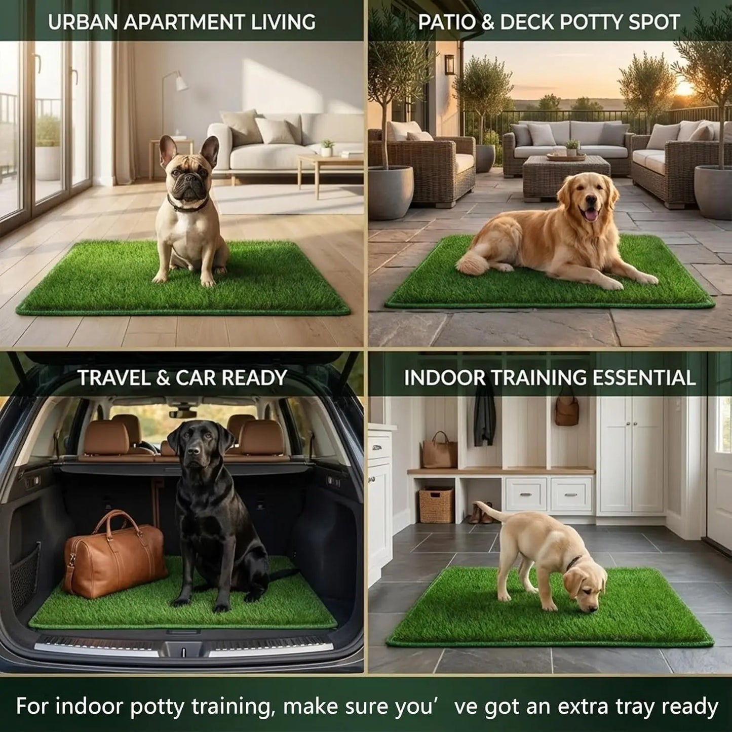 Simulation Lawn Dog Toilet Training Mat Washable Pet Urine Mat Dog Toilet Replacement Pad Eco-Friendly Non-Slip Pet  Accessory