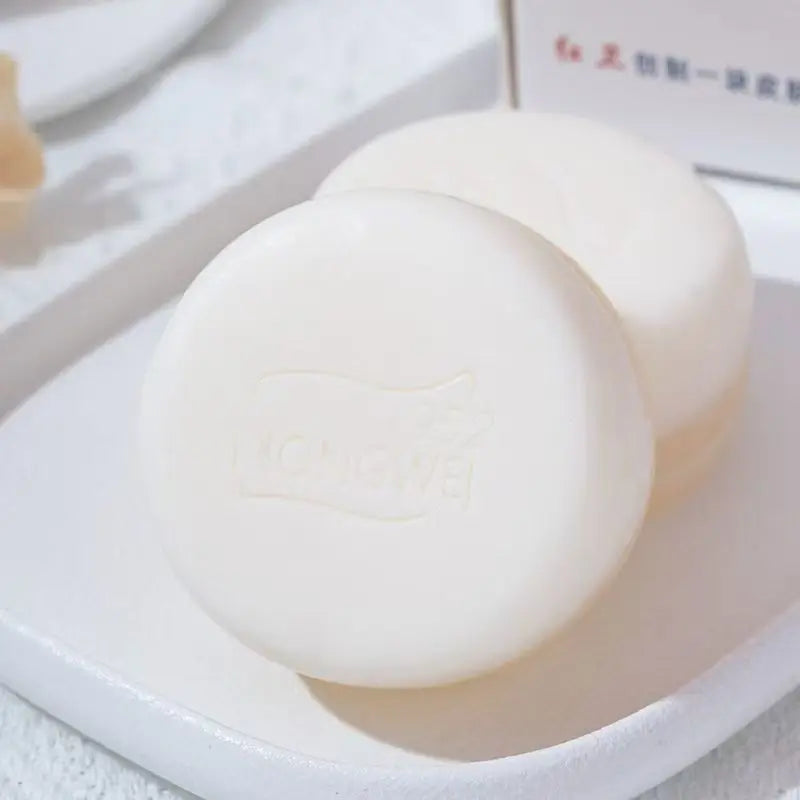 China‘s Heritage Lanolin Soap Dual-Sided foam Face & Body Cleanser gentle Moisturizing Exfoliating Sheep Fat Soap All Skin Care