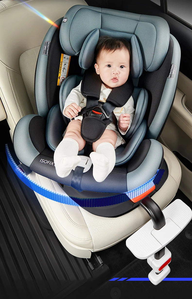 Child seat 360° ISOFIX rotating baby car seat Child Car Safety Seats ECE R129 5-point seat belt 0-12 Years Suitable for newborn