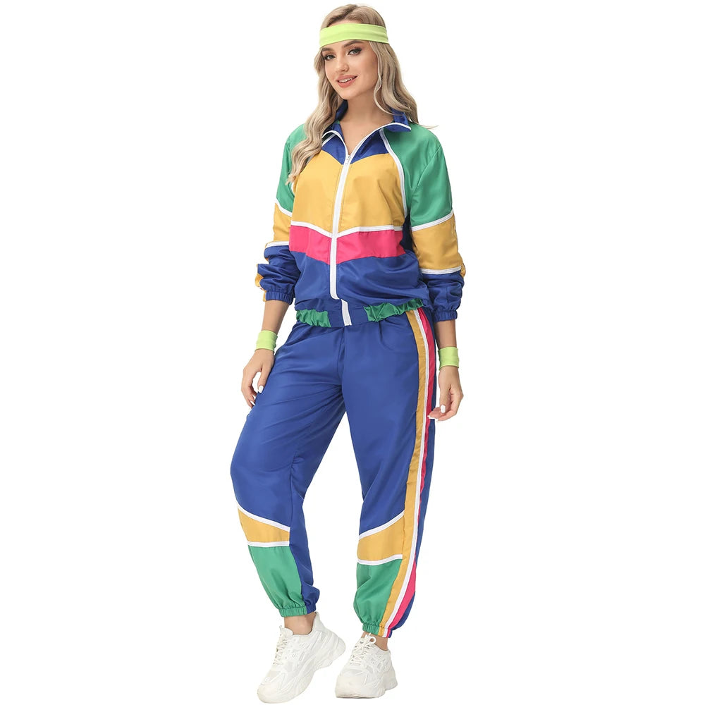 Halloween Couples Hippie Costumes for Women Male Vintage 70s 80s Rock Disco Cosplay Outfits Hip Hop Disco Hippie Costume