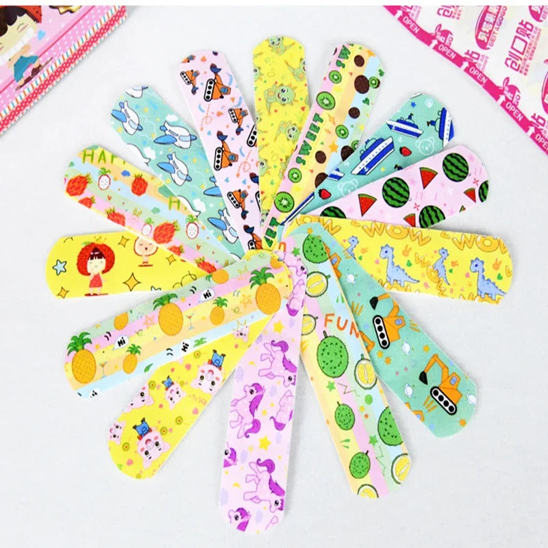 50/100/300/500Pcs First Aid Bandage Adhesive Plaster Wound Hemostasis Sticker Band Aid Stickers for Kids Children Emergency Kit