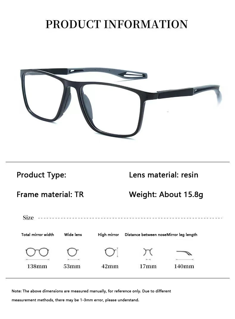 TR90 Sport Reading Glasses Ultralight Anti-blue Light Presbyopia Eyeglasses Women Men Far Sight Optical Eyewear Diopters To +4.0