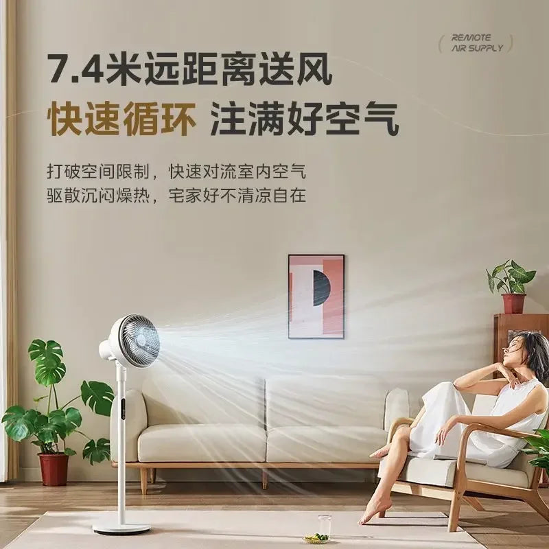 air circulation fan electric fan floor-standing high wind remote control timing household floor fan  air cooler