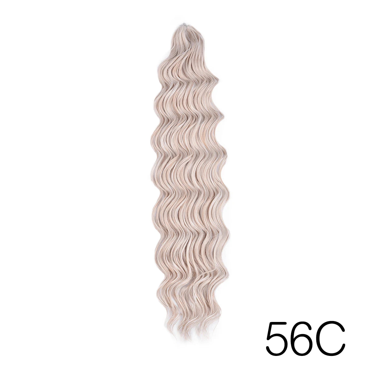 Anna Curl Synthetic Braiding Hair Loose Deep Wave 24 Inch Crochet Hair Extensions Water Wave Twist Pink Color Hair for Women