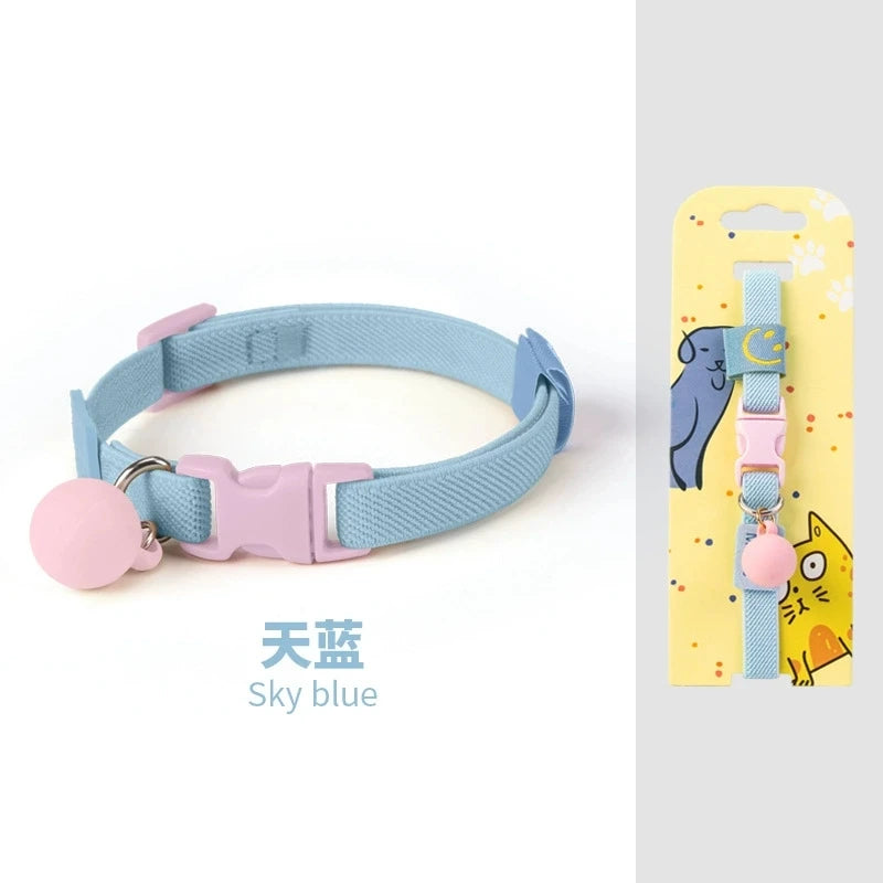 Pet Collar High Elastic Adjustable Puppy and Cat Collar Decorative Cat Necklace