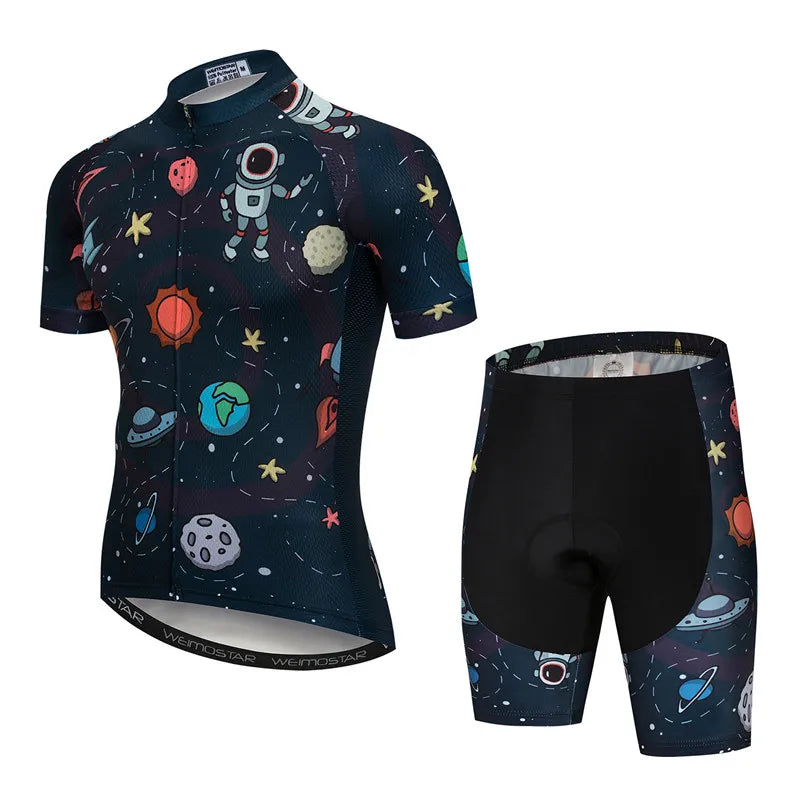 Weimostar Pro Team Cycling Jersey Set Men Mountain Bike Clothing Suits Summer MTB Bicycle Wear Clothes Anti-UV Biking Outfits