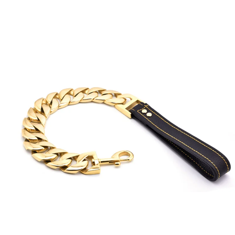 43mm Stainless Steel Large Dog Collar Bully Chain Dog Pet Collar Super Heavy Trainning High Polished Chain Rottweiler Pitbull