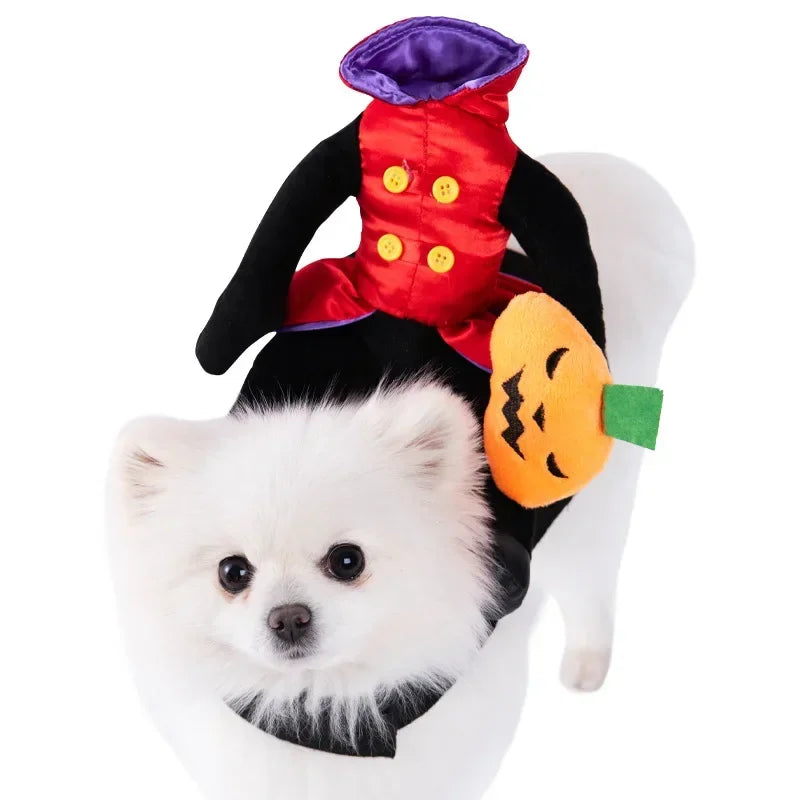 Halloween Funny Dog Clothes for Small Medium Dogs Cats Party Dressed Up Cosplay Costumes Bulldog French Chihuahua Pet Outfits