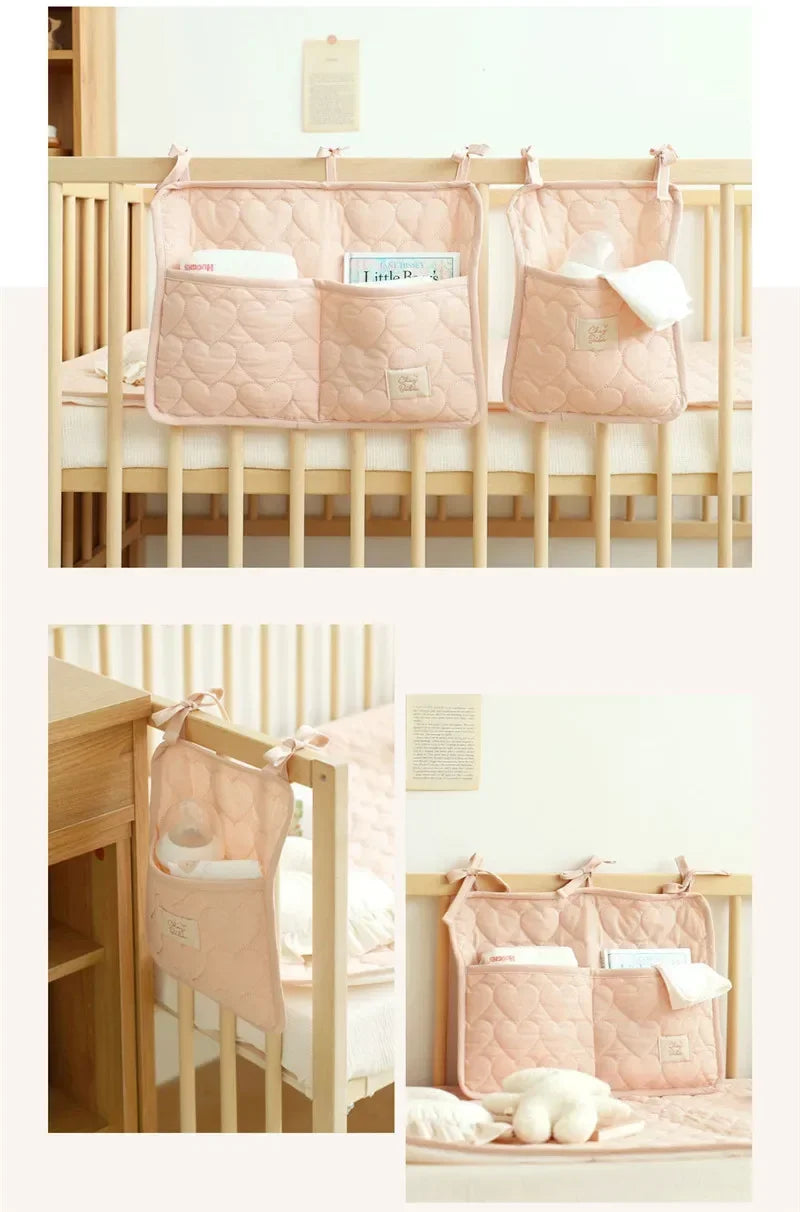 Baby Crib Organizer Hanging Storage Bag Stroller Bag Diaper Diaper Baby Bottle Baby Toy Storage Bag Portable Bottle Diaper Toy