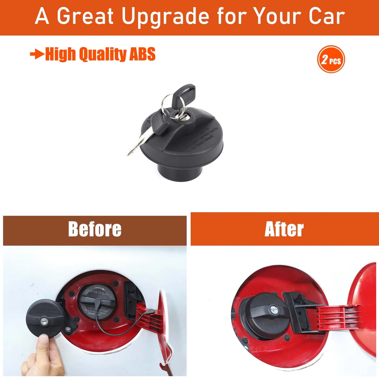 Lockable Fuel Gas Tank Cap Car Fuel Tank Cap Oil Tank Cover Fuel Filler Cap Car Accessories For Fiat 500 312 2007-2015