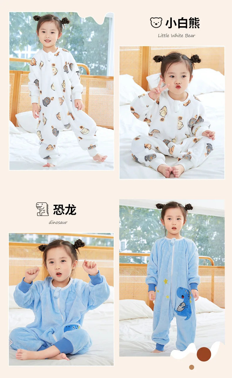 Kids Animal Dinosaur Kigurumi Costume Cosplay Cartoon Jumpsuit for Children Halloween Christmas Girls Boys Hooded Pajamas Onesie