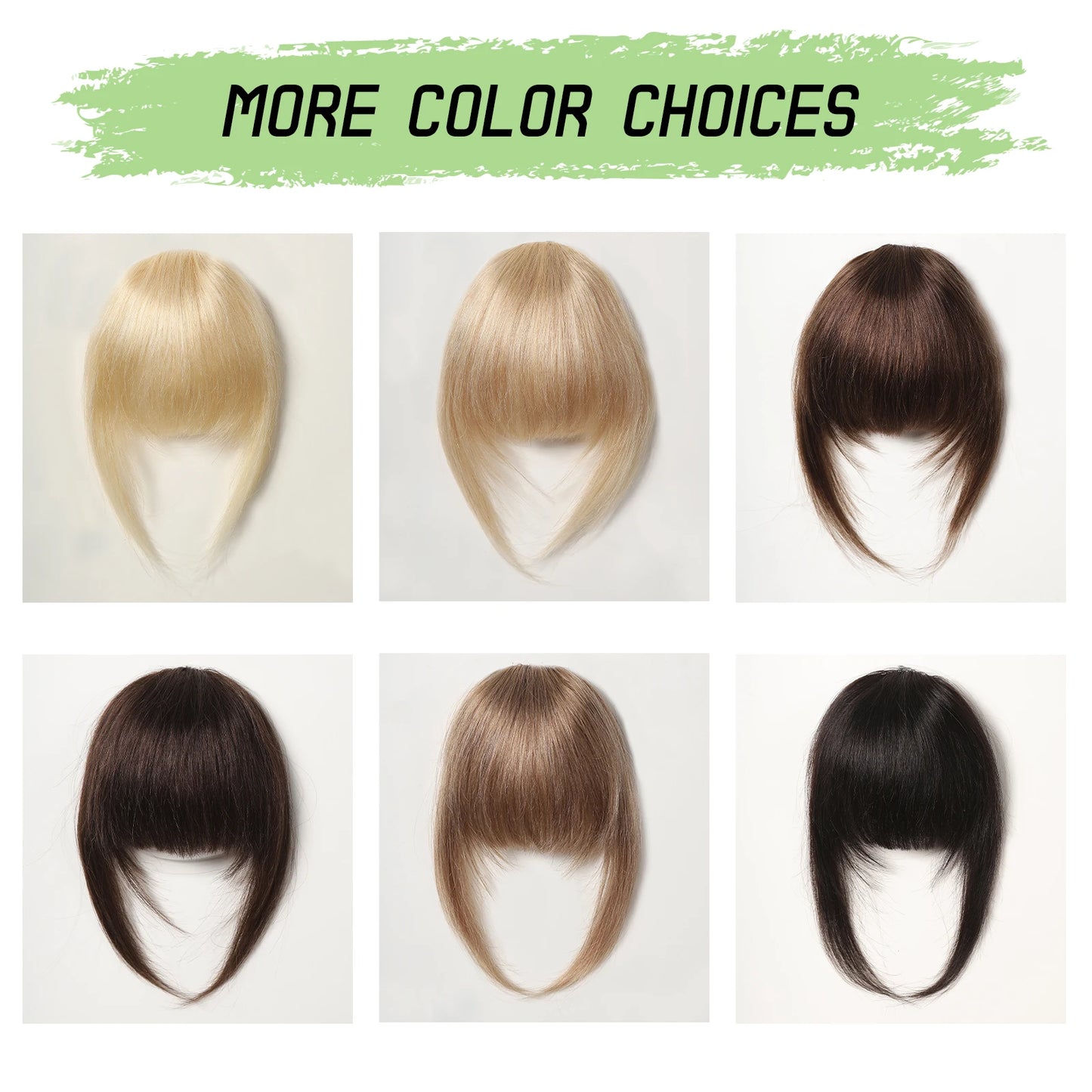 100% Remy Human Hair Fringe Bangs Clips in Natural Black Human Hair 3D Air Fringe Bangs Hairpieces for Women with Thinning Hair