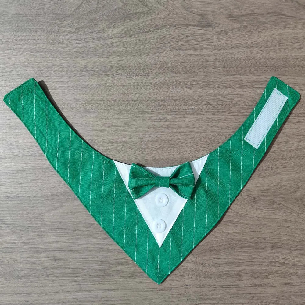 Sucado Handsome Wedding Pet Dog Bandana Elegant Suit Bowtie Luxury Triangular Scarf Collar Engagement Party Gifts Accessories