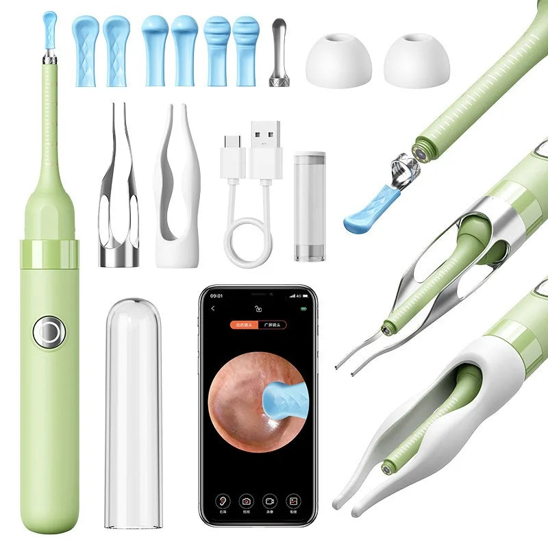 Smart Visual Ear Wax Cleaner with HD Camera Endoscope Wireless WiFi Ear Cleaning Tool for Home Use Ear Wax Remover