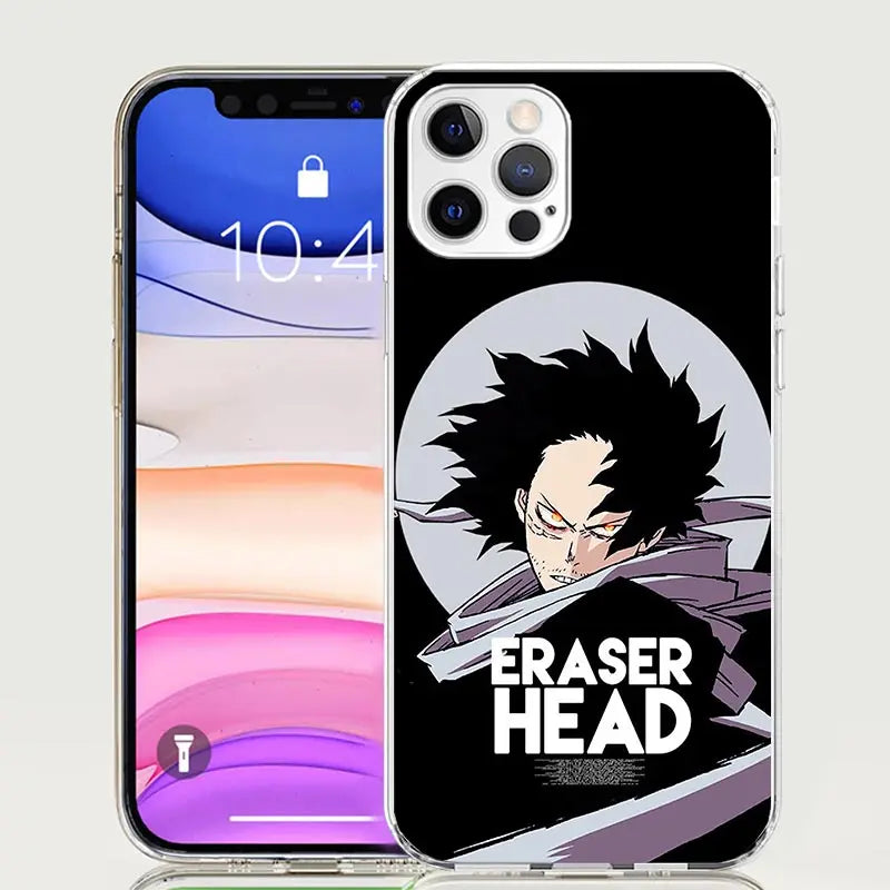 My Hero MHA Aizawa Shouta Phone Case For iPhone 17 Air 16 15 Plus 11 14 Pro Max 13 Mini 12 7 8 + SE Pattern Art Customized Cover
