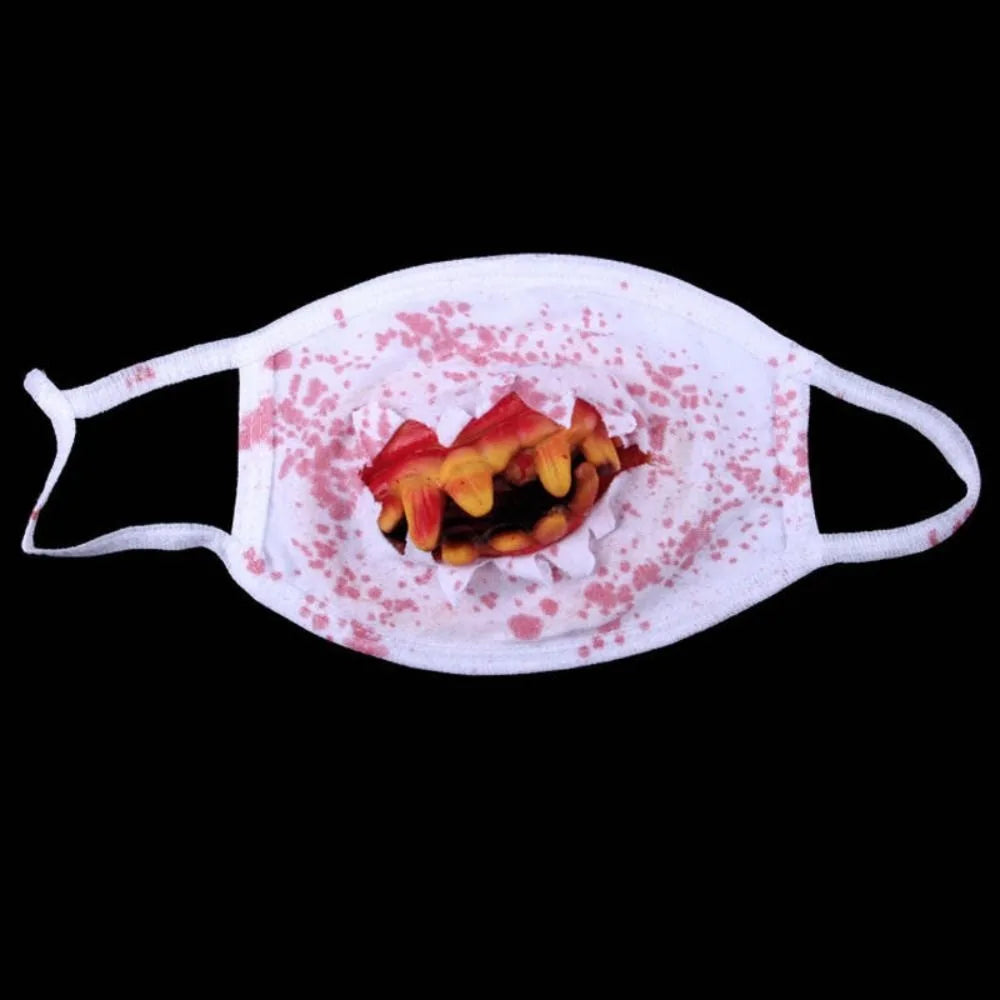 Realistic Halloween Blood Stain Masks Dress Up Costume Blood Mittens Ghost Zombie Cosplay Props Prank