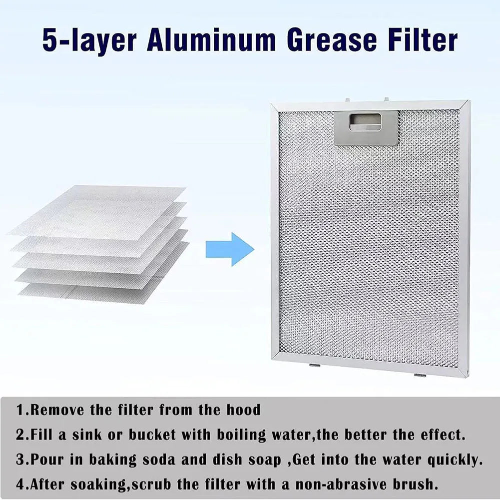 1 Pcs Range Hood Filter Cooker Hood Grease Filter Kitchen Extractor Ventilation Aluminium Aspirator Filter Mesh 270 X 250mm