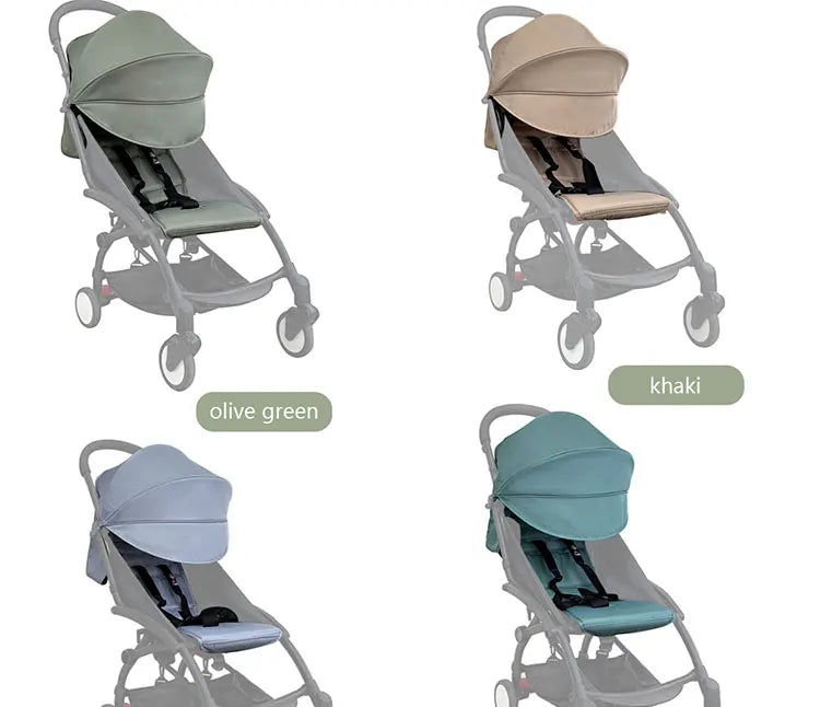 New 175 Cover Seat Cushion Compatible With Babyzen yoyo Cover Seat Mattress With Back Zipper Pocket Stroller Accessories