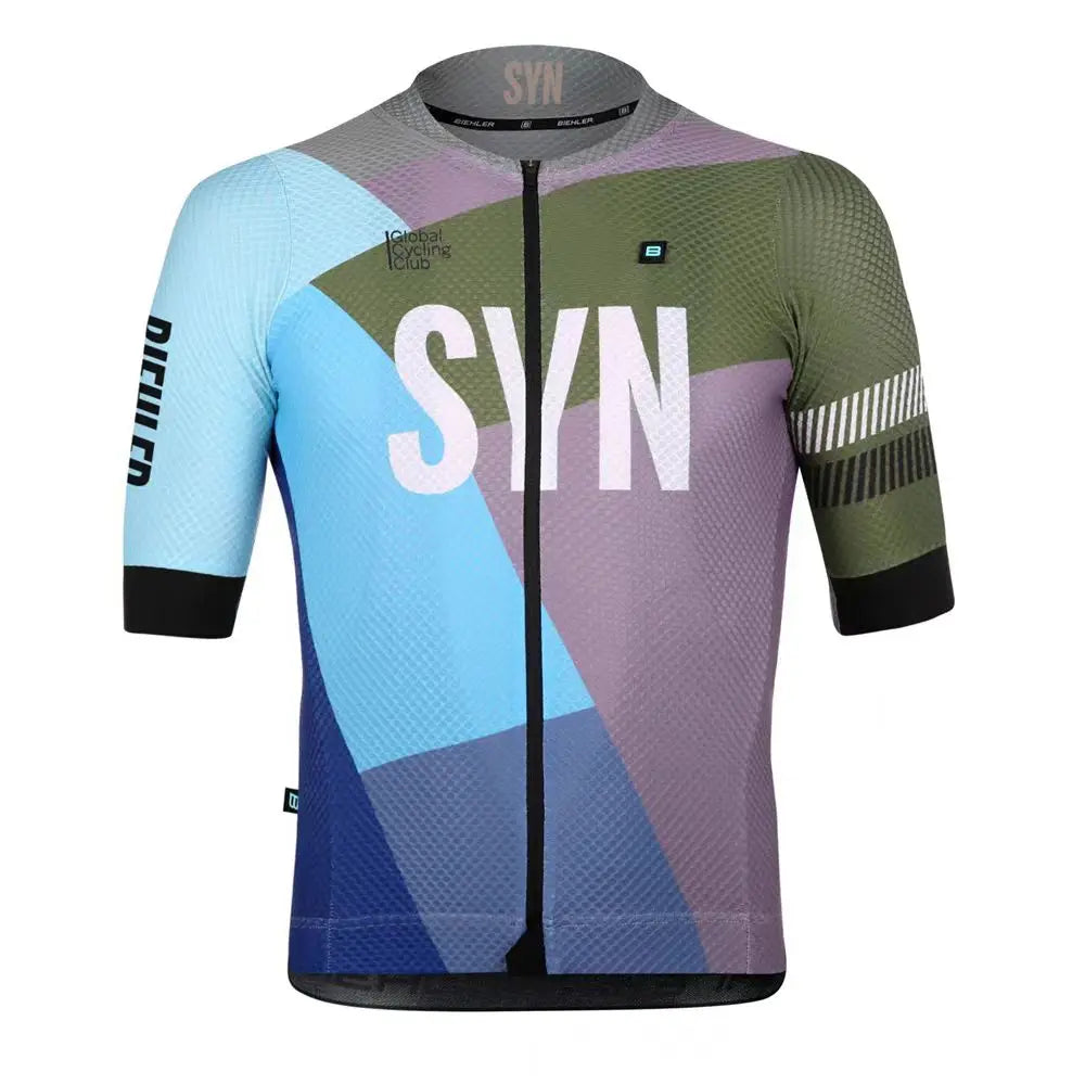SYN Summer cycling clothes men's jerseys road cycling short sleeved sets bibs quick drying clothes breathable cycling shirt
