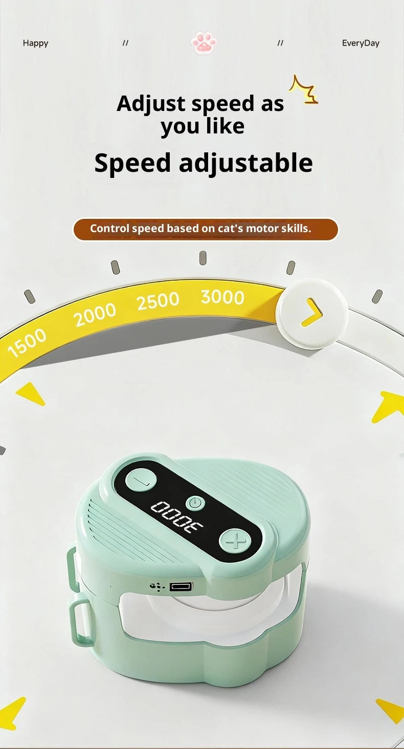 Interactive Cat Toy for Indoor Cats Wheel Exerciser Running Toy Cat Treadmill Remote Control Stimulation Hunting Bird Sound Toy