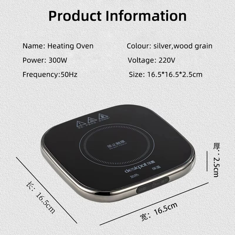 220V Cup Heater Electric Stove Hot Cooker Plate Boil Water Hot Tea Maker Coffee Milk Warmer Heating Pad Insulation Base Coaster