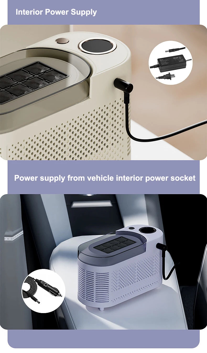 110V/220V Portable Small Ice Maker Mini Home Dormitory Office Camping 12V Car Cube Ice Automatic Ice Making Box Ice Machine