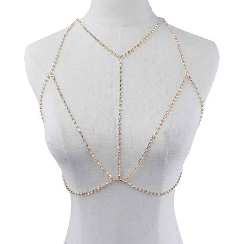 1pcs Jewelry Bust Chain Bikini Belly Chain Female Waist Chain Beach Body Chain Choker Necklace Jewelry For Women